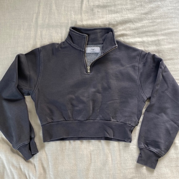 TNA Cozy Fleece Perfect ¼ Zip Sweatshirt - Picture 1 of 4